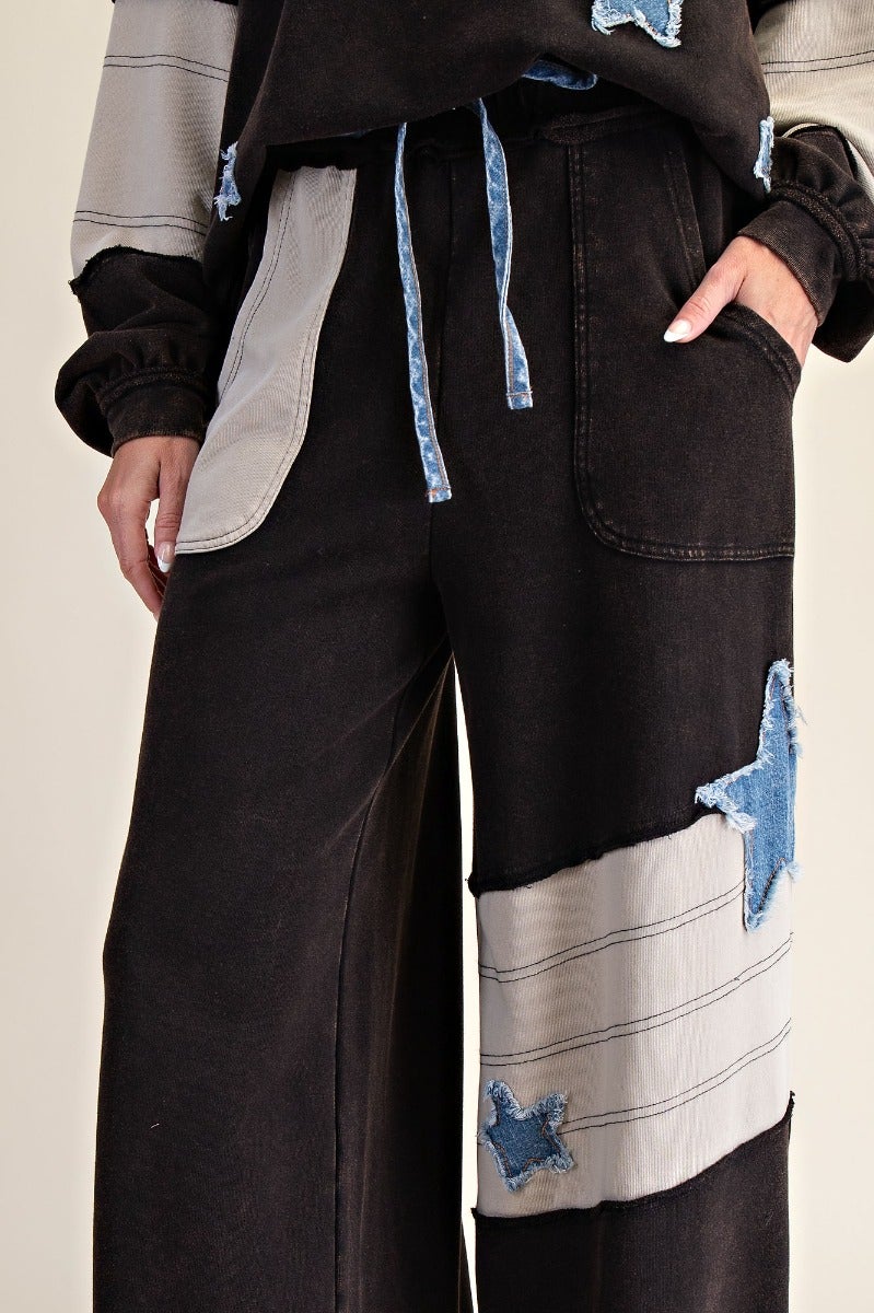 Star Patch Pants | Sota Sisters Boutique